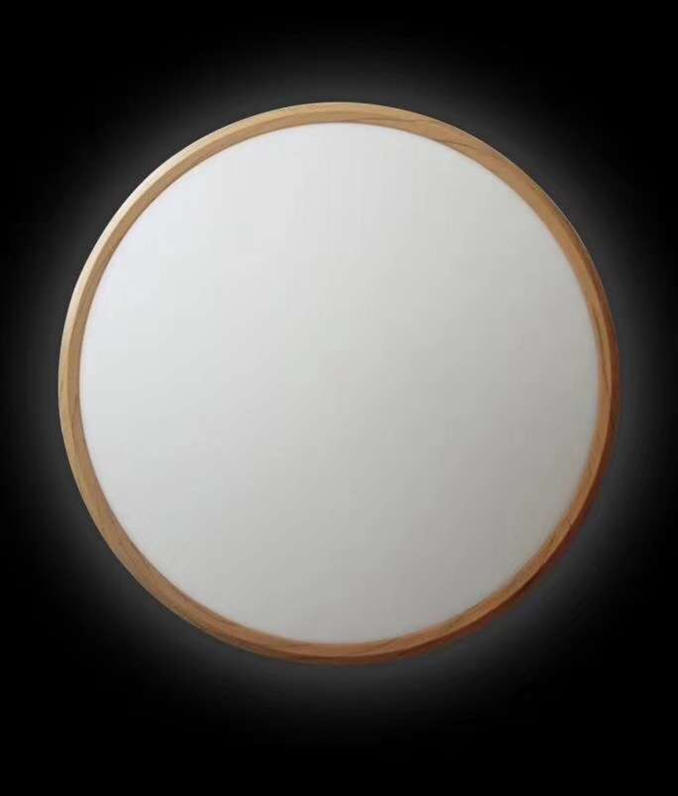 木紋邊框吸頂燈